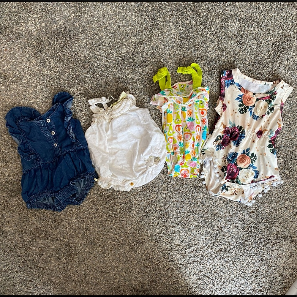 Baby Girl 3M Romper Bundle